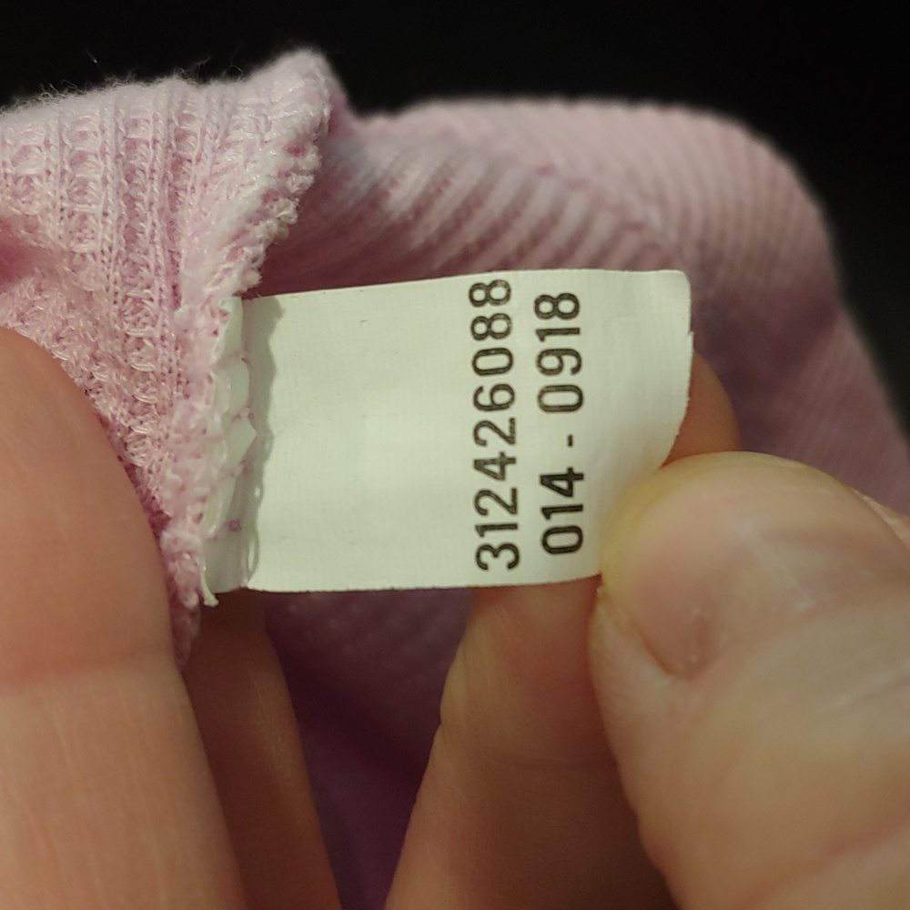 Time and true brand pink thermal henley size xl 16/18 - Picture 5 of 5